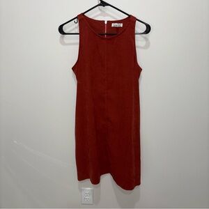 Speechless Sleeveless Rust Mini Dress Polyester